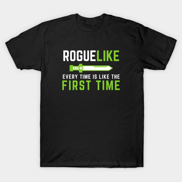 RogueLike - Video Game Humor T-Shirt by TriHarder12